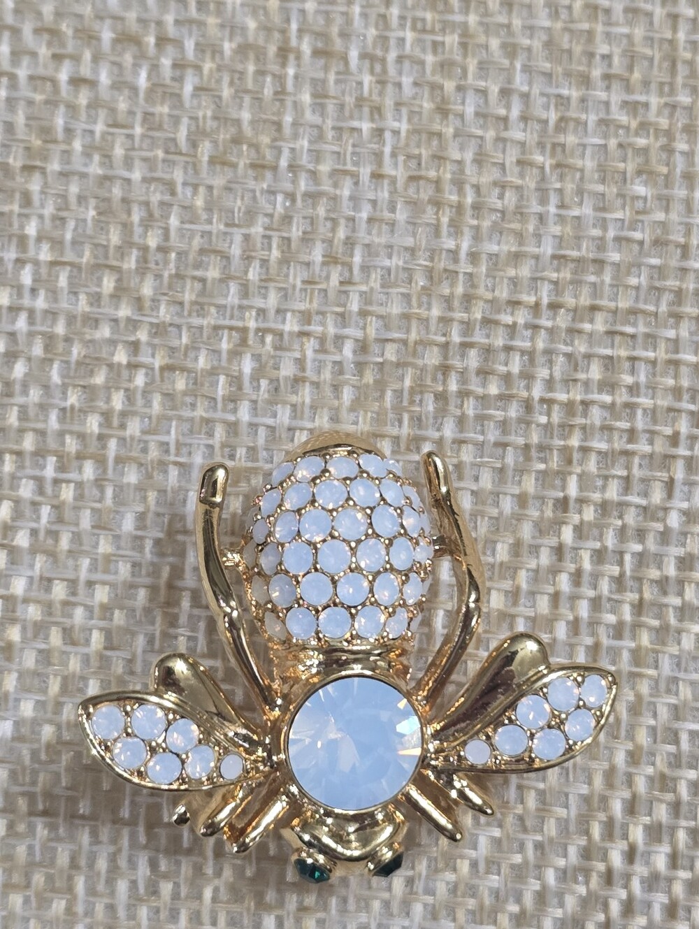 Vintage Joan Rivers Opal Bee October Birthday Brooch - Picture 11 of 14